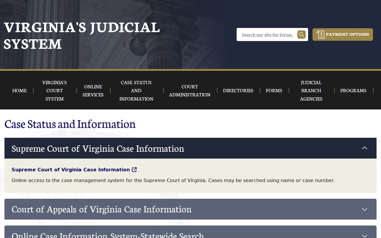 Charles City County criminal court case information gateway